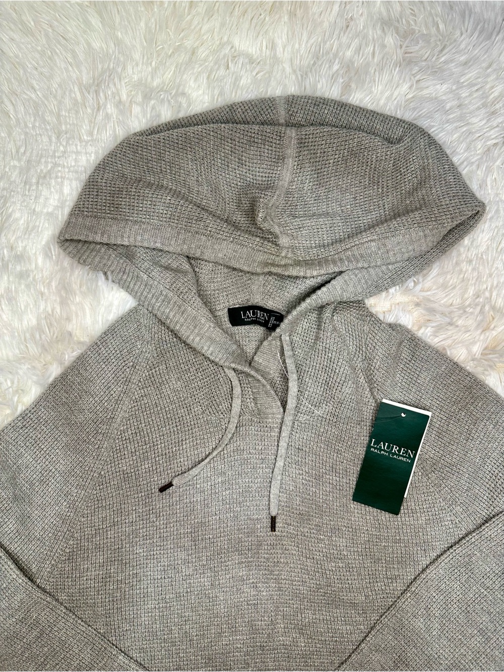 Lauren Ralph Lauren Gray Knit Hoodie - Picture 5 of 5